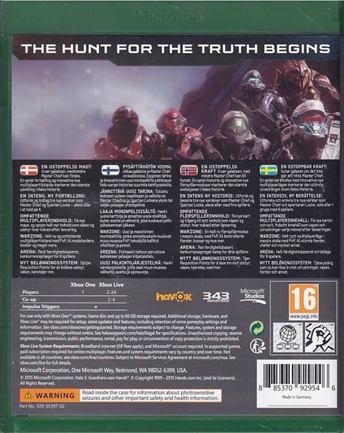 Halo 5 - Guardians - Xbox One Spil (B-Grade) (Genbrug)